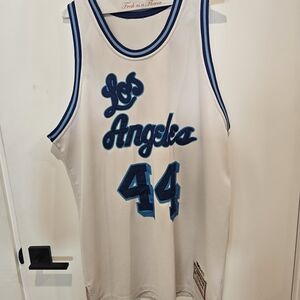 Mitchell & Ness White Hardwood Classics NBA Patch Jersey